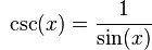 csc(x)